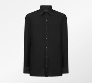 Tom Ford Men's Black 100% Silk Button Down