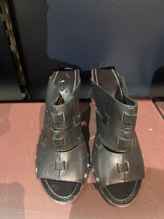 Tom Ford Archive Women’s Black Leather Opened Toe Shoe