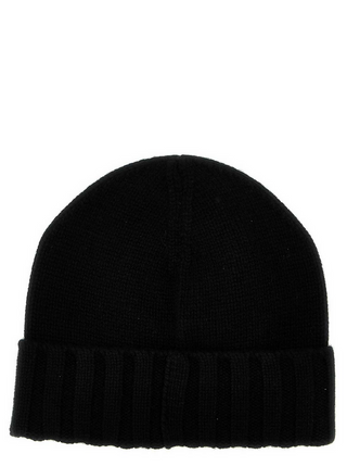 Zegna Mens Cashmere Black Beanie