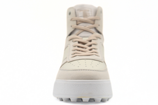 Tods Mens Cream Beige Off White High Top Cassetta Lace Up Sneaker Shoe