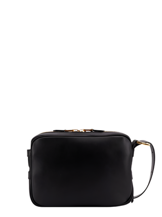 Tom Ford Mens Logo Patch Shoulder Bag in Black