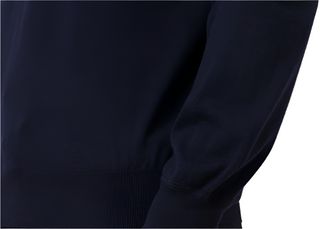 Brunello Cucinelli Mens Cashmere and Wool Mock Neck Navy Sweater