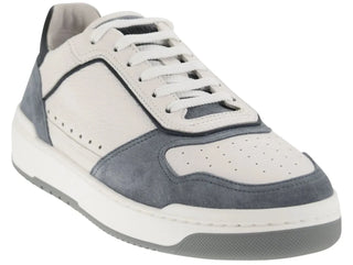 Brunello Cucinelli Basket trainers in grained calfskin and washed suede