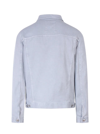 Brunello Cucinelli Mens Buttoned Long Sleeved Denim Jacket in Blue