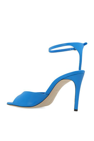 Victoria Beckham Smooth Leather Open-Toe Ankle-Strap Stiletto Sandals