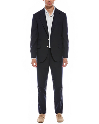 BRUNELLO CUCINELLI MEN'S SUIT IN GREY/BLUE