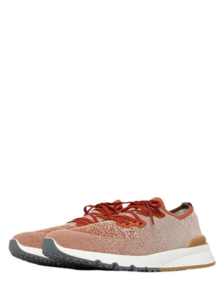 BRUNELLO CUCINELLI MEN'S SNEAKERS IN ORANGE