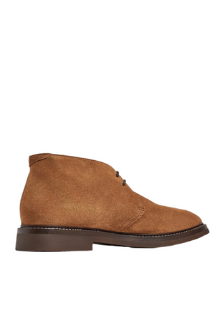 Brunello Cucinelli Mens Brown Suede Ankle Boots