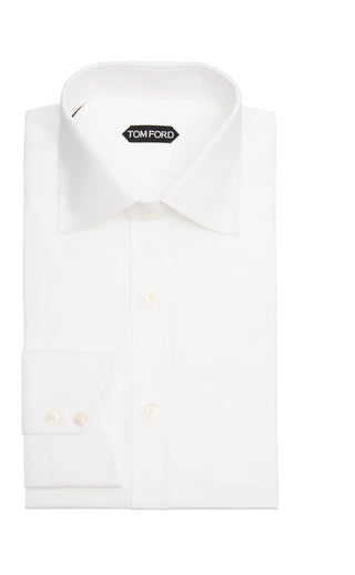 Tom Ford Men’s Classic White Button Down Dress Shirt
