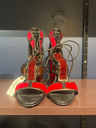 Tom Ford Archive Women’s Red & Dark Pink Suede High Heel