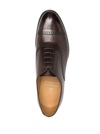 Brunello Cucinelli Mens Castagna Dress Shoes