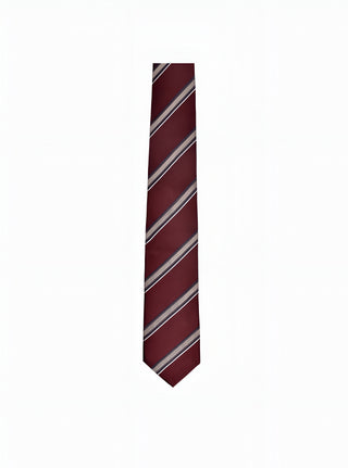 BRUNELLO CUCINELLI MEN'S TIE IN RED & GREY