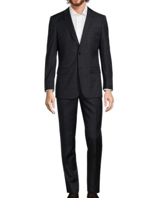 Cavalli Class by Roberto Cavalli Mens Slim Fit Black Tonal Suit