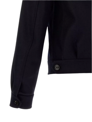 Tom Ford Collared Buttoned Pockets Jacket in Navy