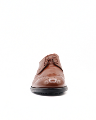 Tods Mens Brown Leather Derby Moccassin Lace Up Dress Shoe