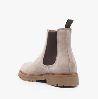 Brunello Cucinelli Mens Chelsea Boots in Light Brown