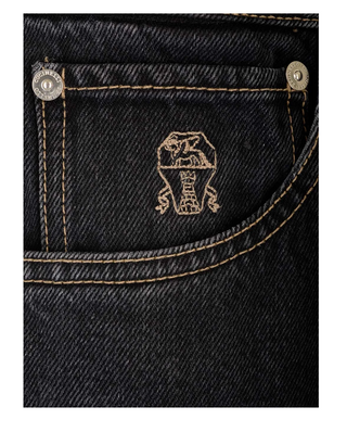 Brunello Cucinelli Mens Cotton Jeans In Dark Wash Denim