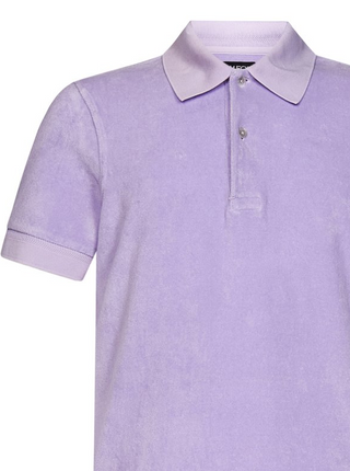 Tom Ford Mens Towelling Polo in Lilac