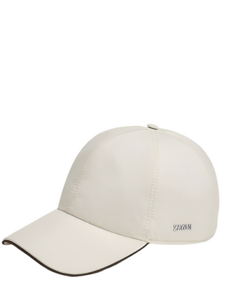 Zegna Mens White Cap