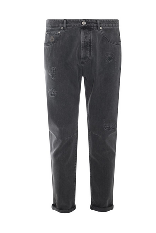 Brunello Cucinelli Mens Trousers In Grey