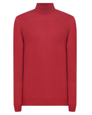 Brunello Cucinelli Mens Cashmere Turtleneck Red Sweater