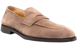 Brunello Cucinelli Mens Loafers in Dark Beige