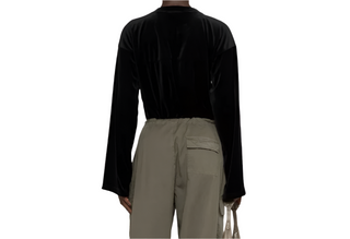 Tom Ford Womens Velour Blouse In Black