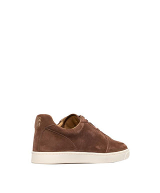 Brunello Cucinelli Suede Perforated Sneakers in Brown