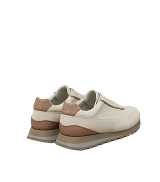 Brunello Cucinelli Mens Suede Leather Sneakers in Beige