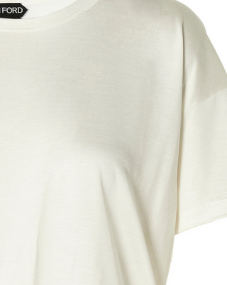 Tom Ford Womens Silk T-Shirt In White