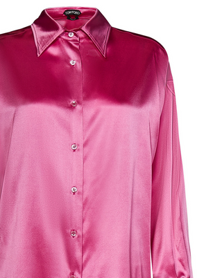 Tom Ford Womens Silk Blend Shirt In Pink