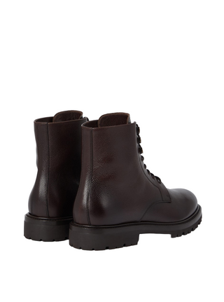 BRUNELLO CUCINELLI MENS ANKLE BOOTS IN DARK BROWN