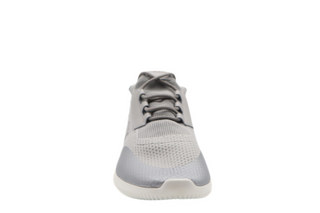 Tods Mens White Silver Lace Up Mesh Sports Sneaker Shoe