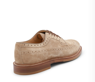 Brunello Cucinelli Mens Lace Up Shoes In Medium Brown