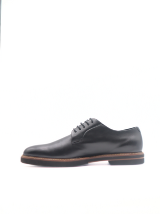 Tods Mens Black Leather Derby Lace Up Casual Shoe