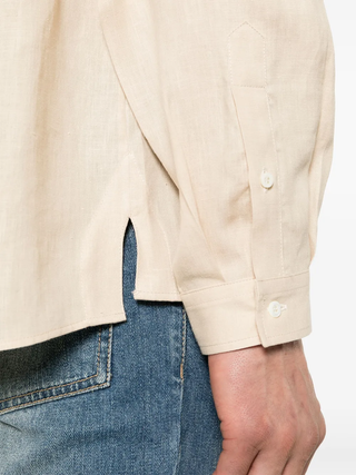 Brunello Cucinelli Mens Shirt In Sand