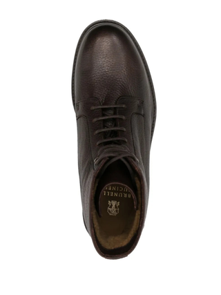 BRUNELLO CUCINELLI MEN'S BOOTS IN BROWN