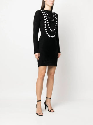 Alaia New Tailored Blazer Dark Grey Black Prince Of Whales Pattern