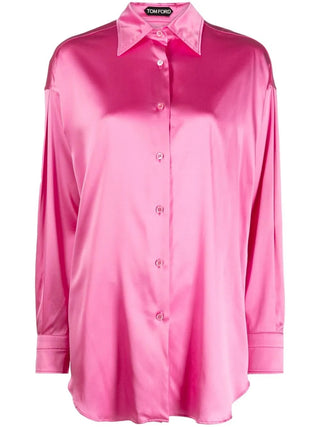 Tom Ford Womens Pink Silk Blend Shirt