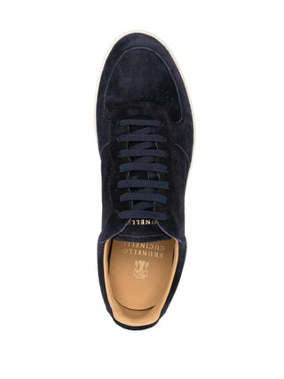 Brunello Cucinelli Mens Sneakers In Dark Blue