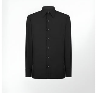 Tom Ford Men’s Black 100% Viscose Button Down Dress Shirt