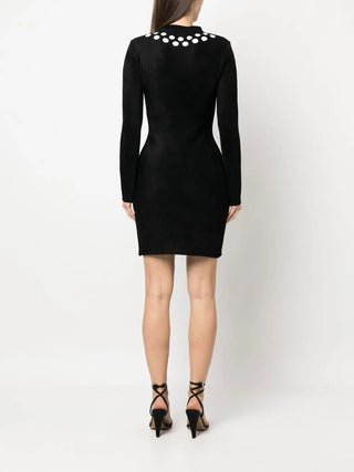 Alaia New Tailored Blazer Dark Grey Black Prince Of Whales Pattern