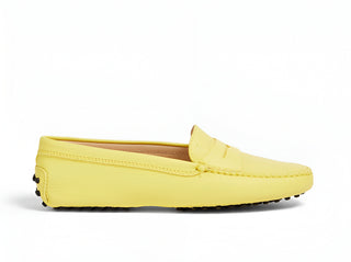 Tod’s Women’s Gomino Yellow Leather Loafers