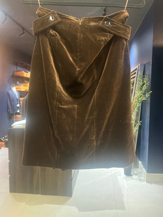 Tom Ford Archive Brown Suede Skirt