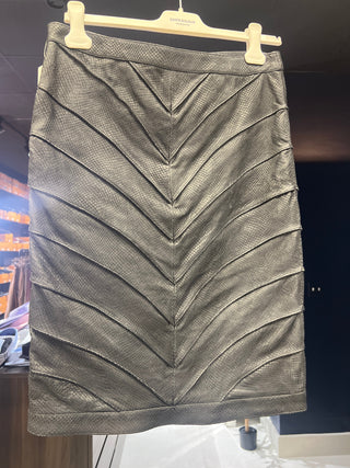 Tom Ford Archive Leather Black Skirt