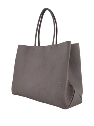 Tom Ford Womens Grain Leather Large Tote Bag In Gray