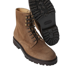 Brunello Cucinelli Mens Dark Beige Ankle Boots