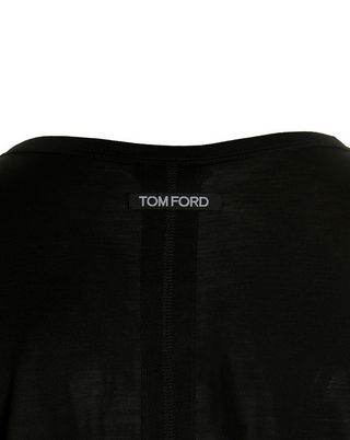 Tom Ford Womens Silk T-Shirt In Black