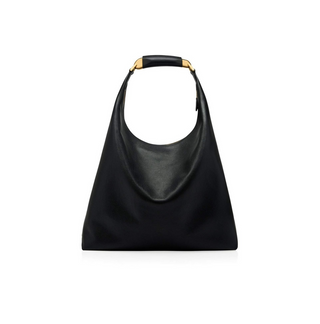 Tom Ford Womens Grain Leather large Hobo Bag In Black