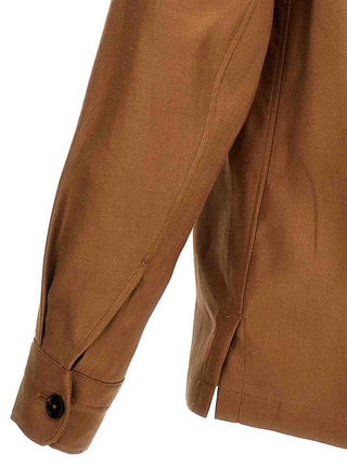 Zegna Mens Caramel Brown Linen Jacket